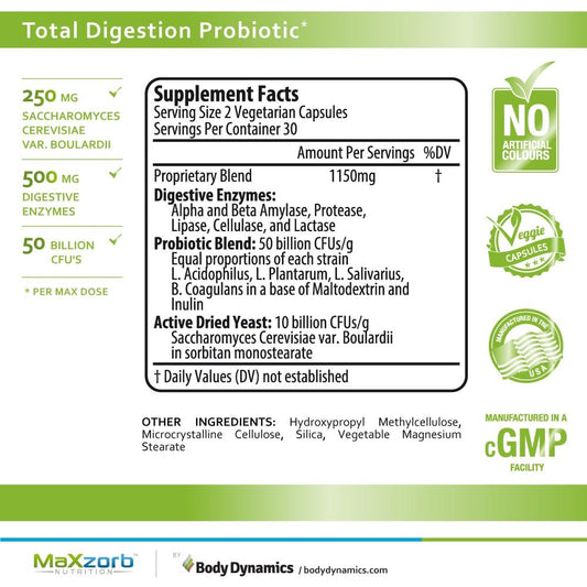 BODY DYNAMICS Maxzorb Total Digestion Probiotic
