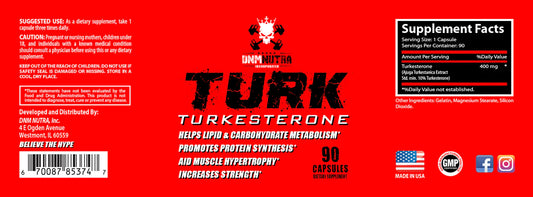 #1 Turkesterone DNM NUTRA