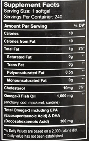 Myogenix Omega Fish Oil 120 Softgels
